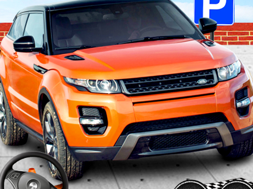 Zona de estacionamento automóvel de jipe ​​​​antigo