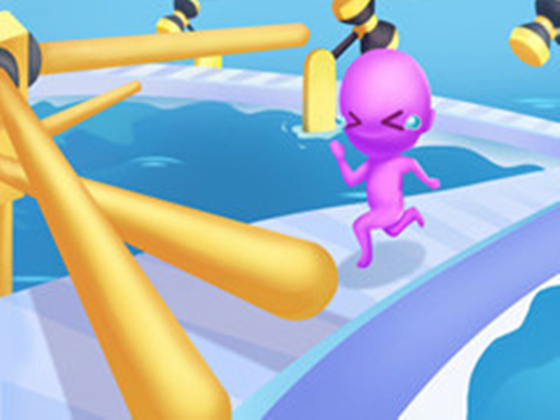 Sprint divertida 3-D – Jogo uma risada e de sprint 3-D