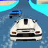 water slide car race