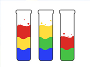 Recreação de tipo de cores de enigma e tipo água
